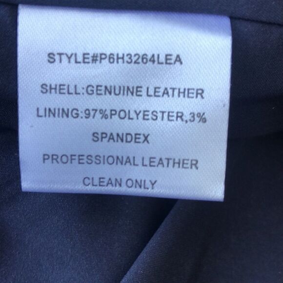 Parker Suede Moto Leather Jacket in Blue - Picture 10 of 16